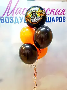 Сет шаров с мотоциклистом