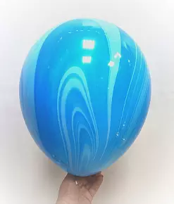 шар агат голубой