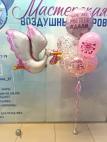 Набор с аистом для девочки