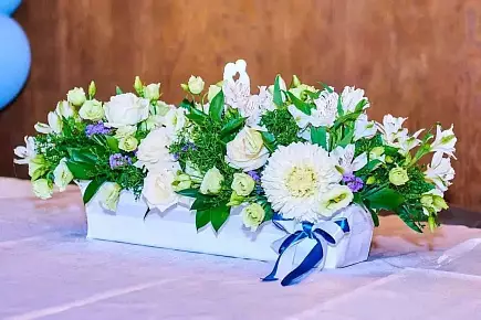 Цветочное кашпо на свадьбу