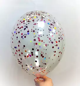 Шар прозрачный с конфетти